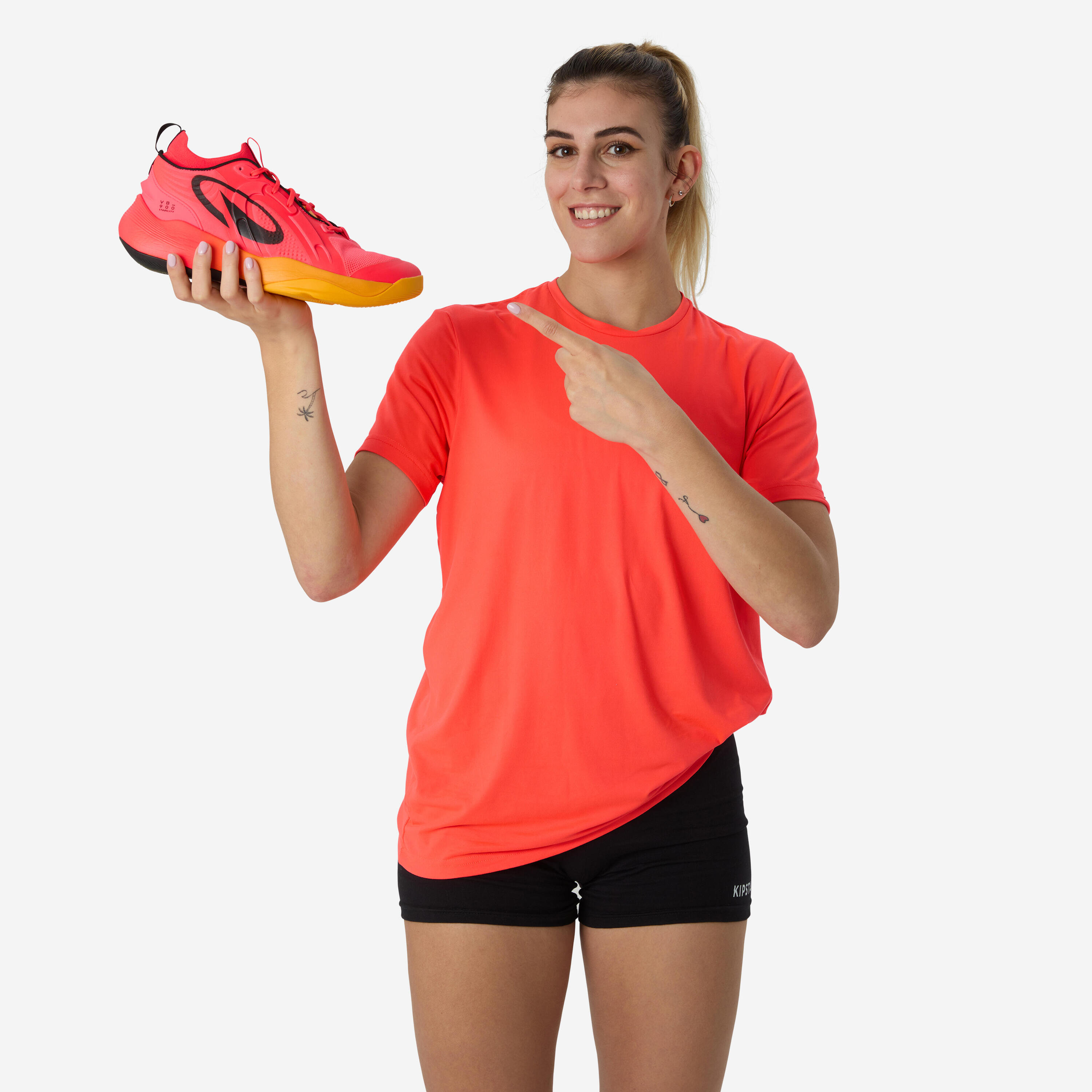 Scarpe pallavolo adulto VB 900 STABILITY rosse Alessia Orro 24/74