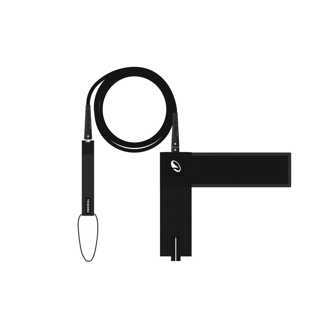 Leash surf 7' 500 - Diamètre 7mm Noir