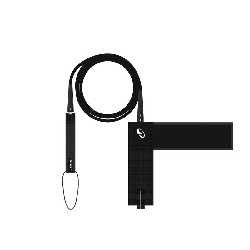 Leash surf 7' diamètre 7mm - 500 noir