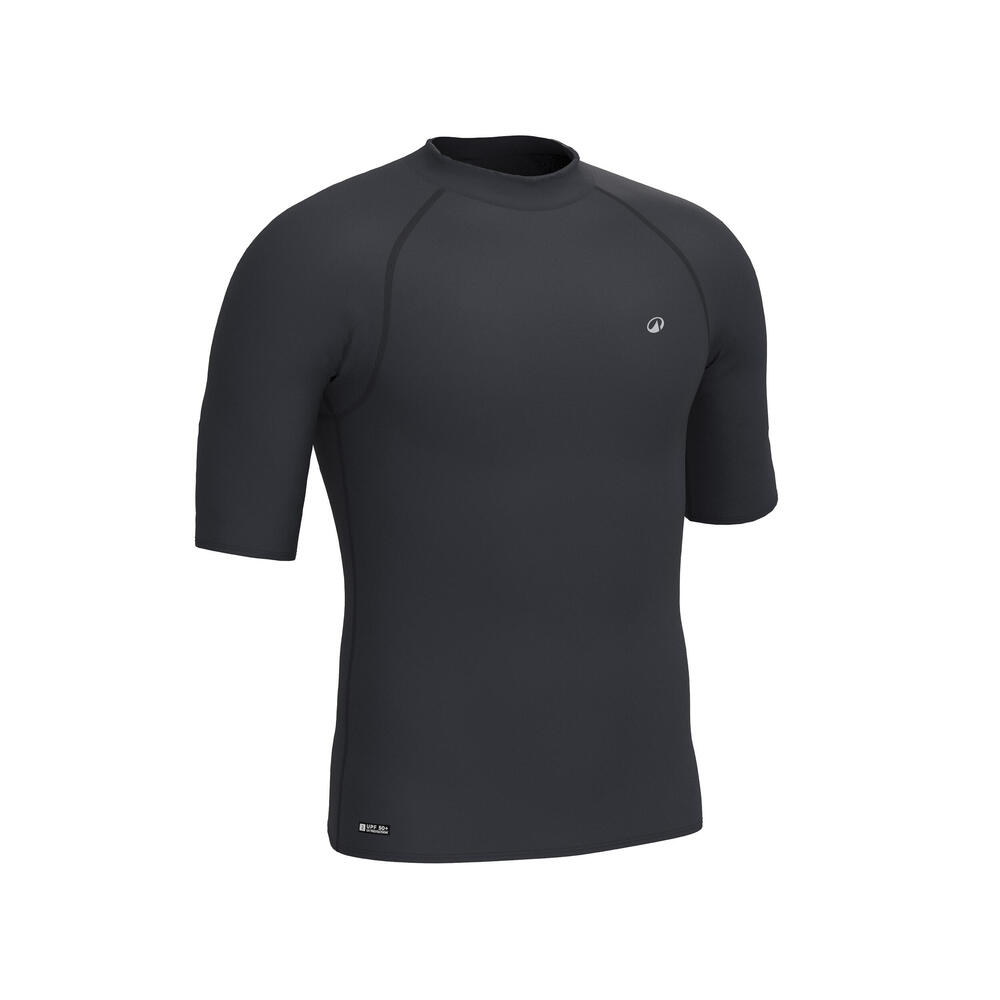 Tee shirt anti uv manches courtes Homme - 100 noir