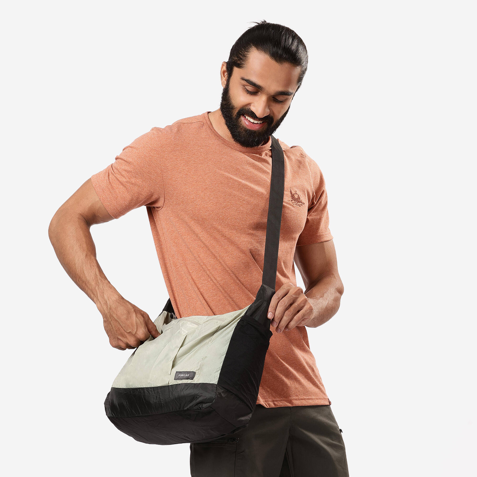 Compact Messenger Bag - TRAVEL 15L - Sage Green -  5