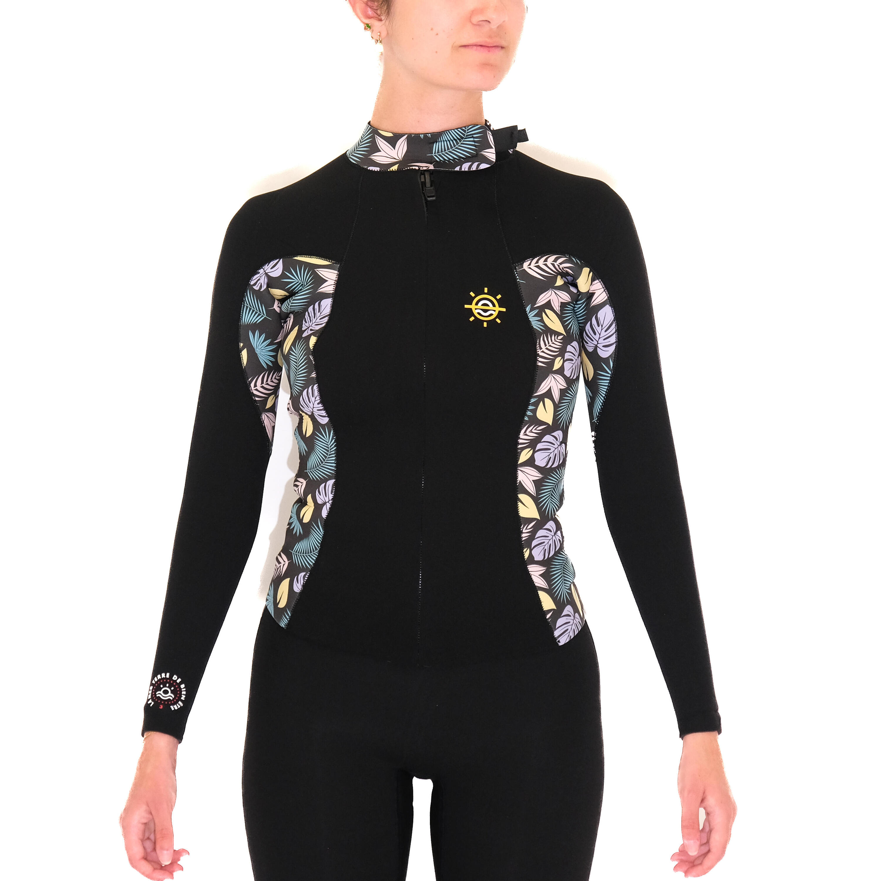 Neoprenjacke 3 mm Wasserwandern - Mellow Sea Floral 6/11