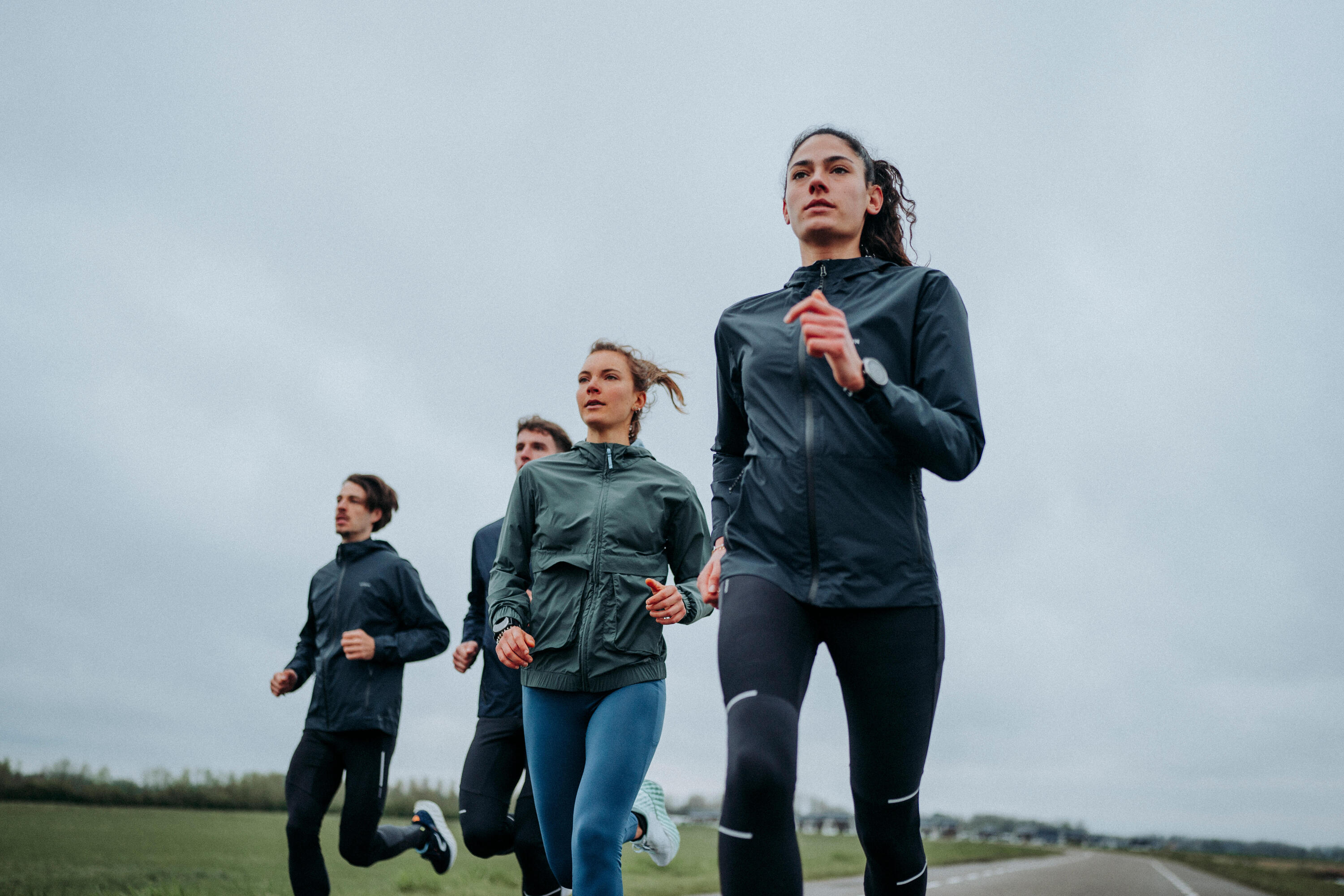 Manteau de course coupe-vent femme - Run 500 7/9