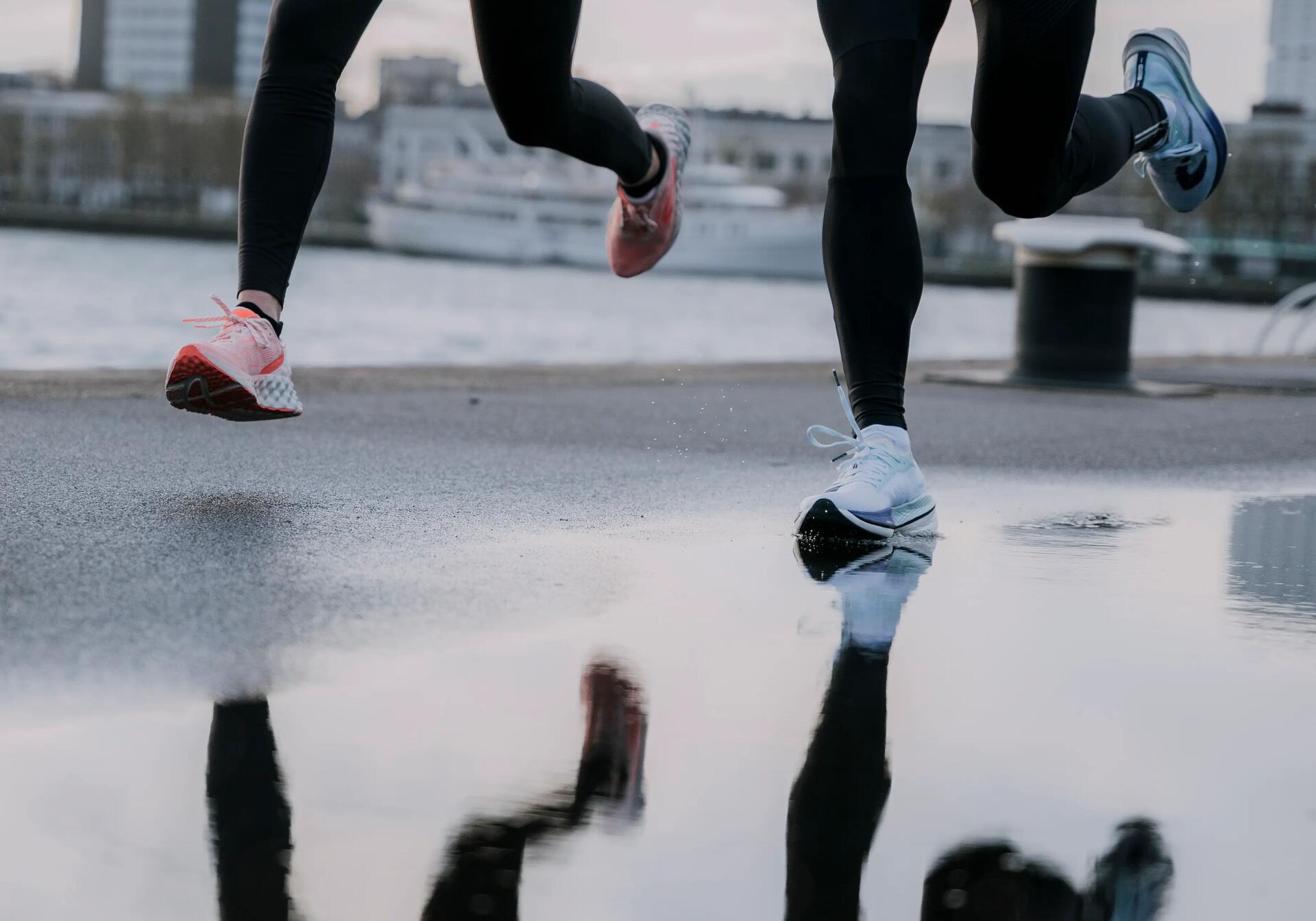 Courir sous la pluie