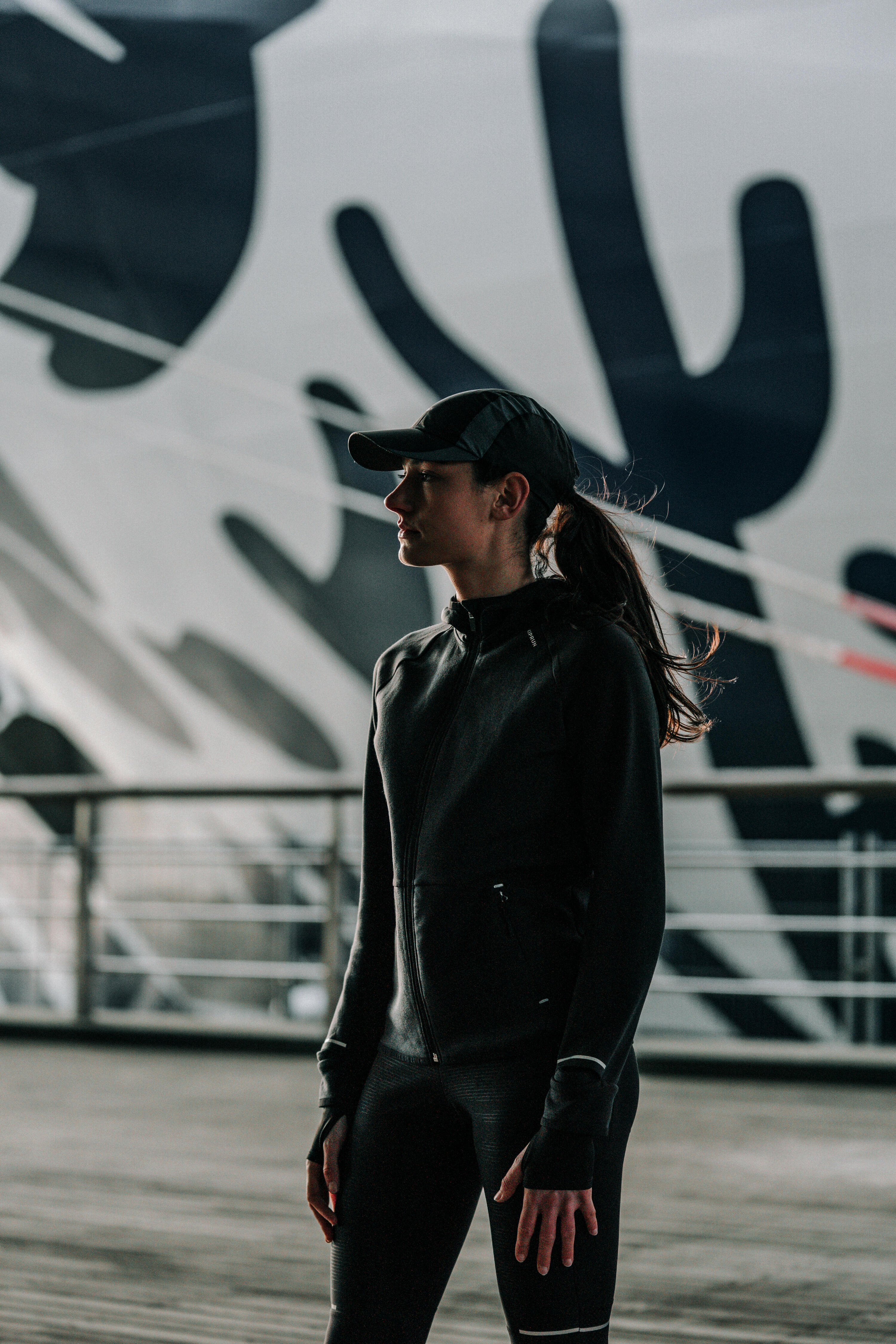Veste de course chaude femme, Run 500 6/8