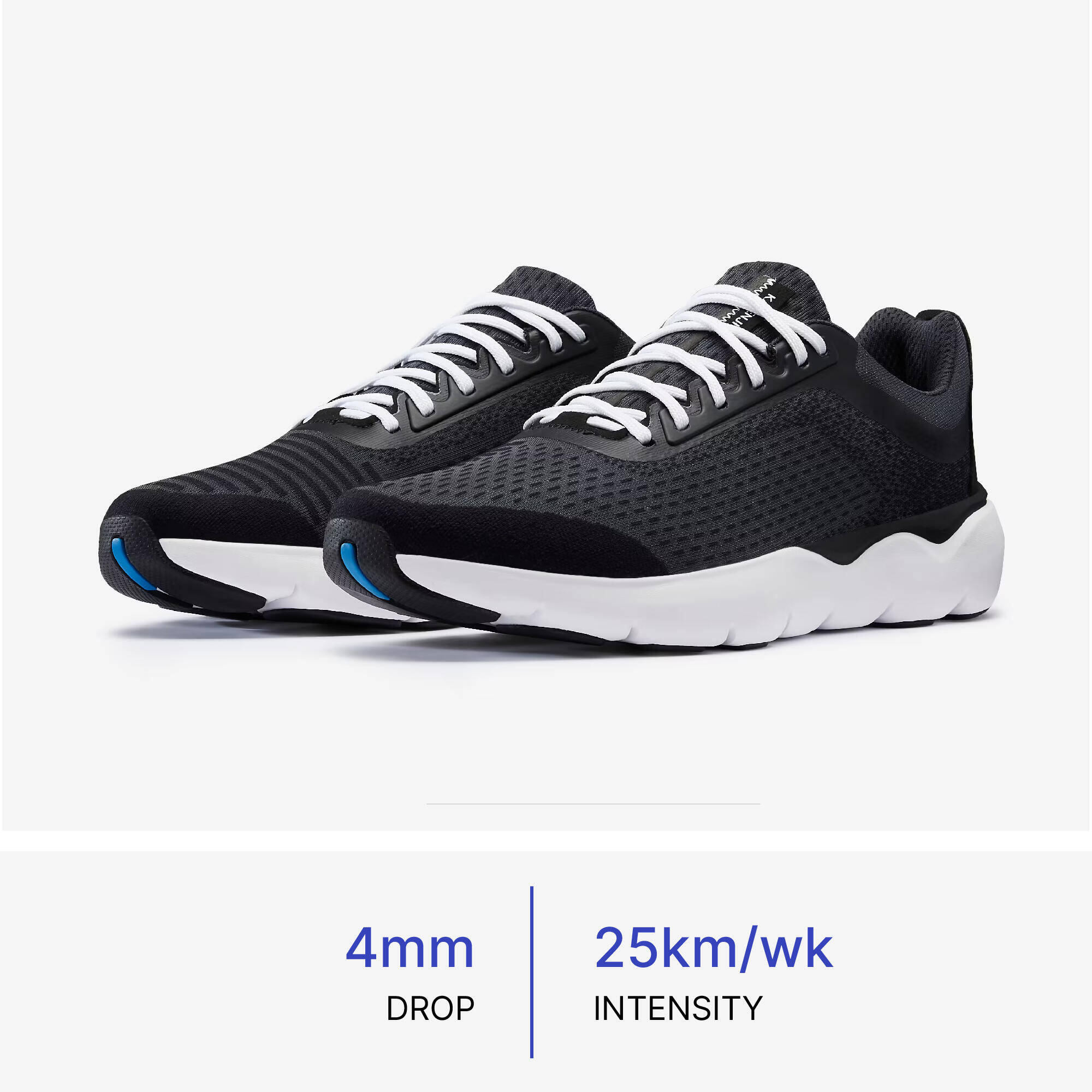 Men Running Shoe, Cushioned Foam Sole and Breathable JOGFLOW 500.1 - Black -  1