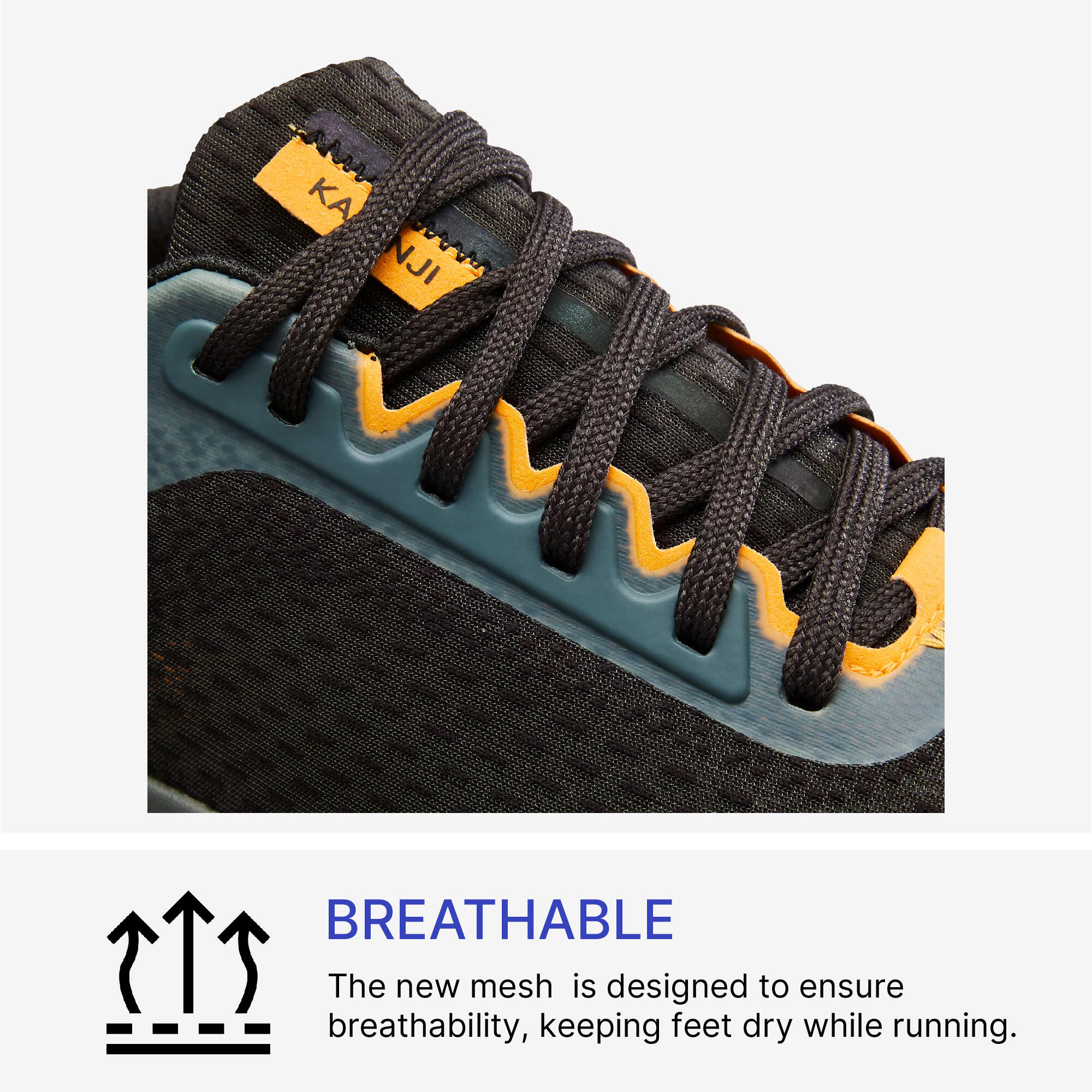 Men Running Shoe, Cushioned Foam Sole and Breathable JOGFLOW 500.1 - Carbon Grey