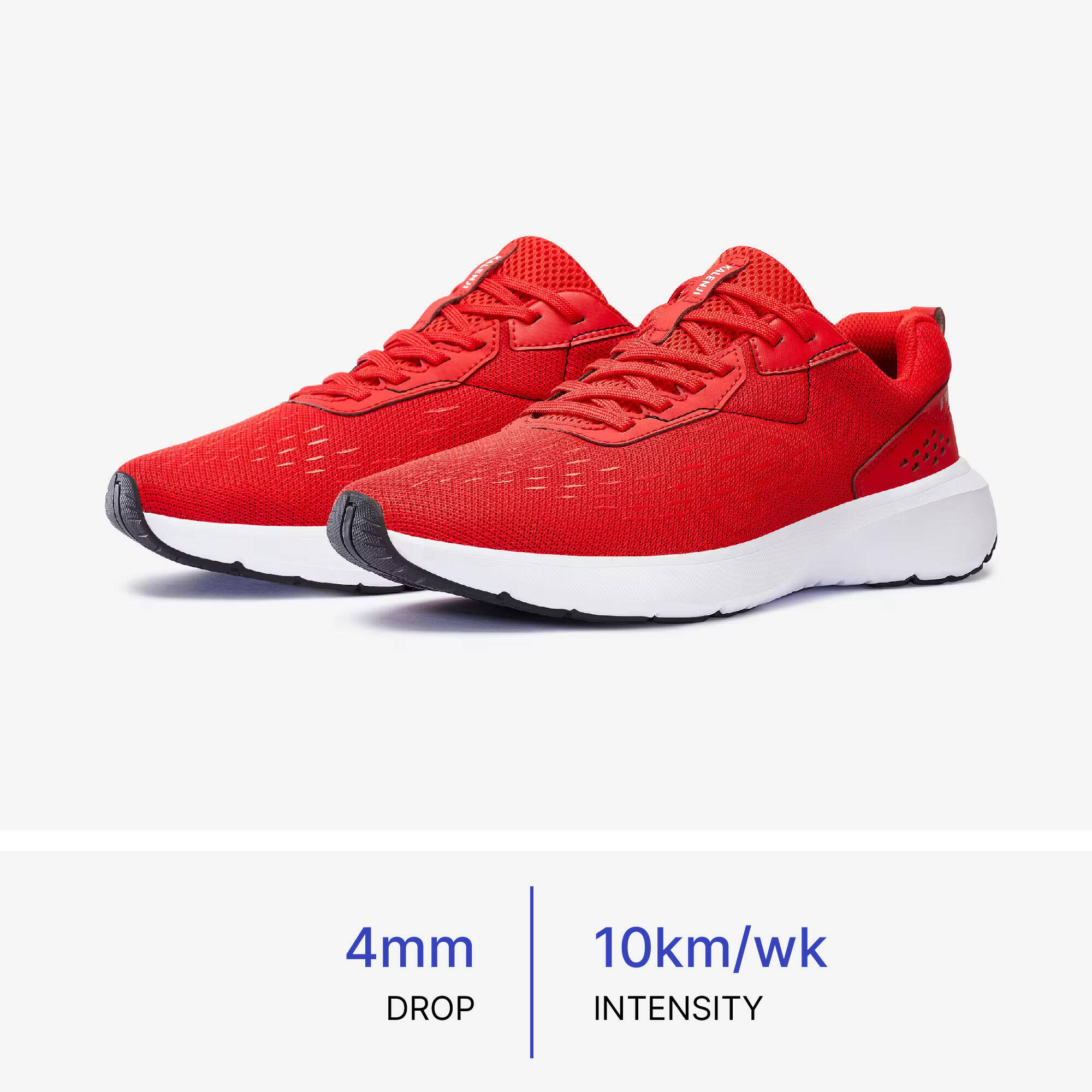 Men Running Shoes Superior Grip Cushioned Upto 10km/week, Jogflow100 - Red -  1