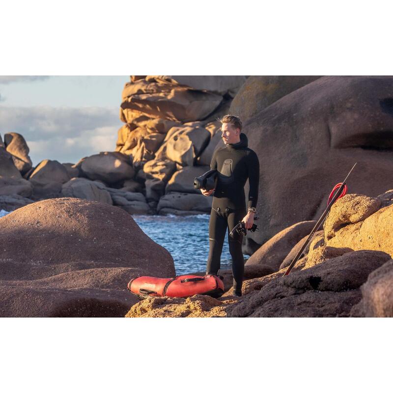 Pantalon activități sportive submarine neopren întărit 7mm SPF 900 Negru Bărbați