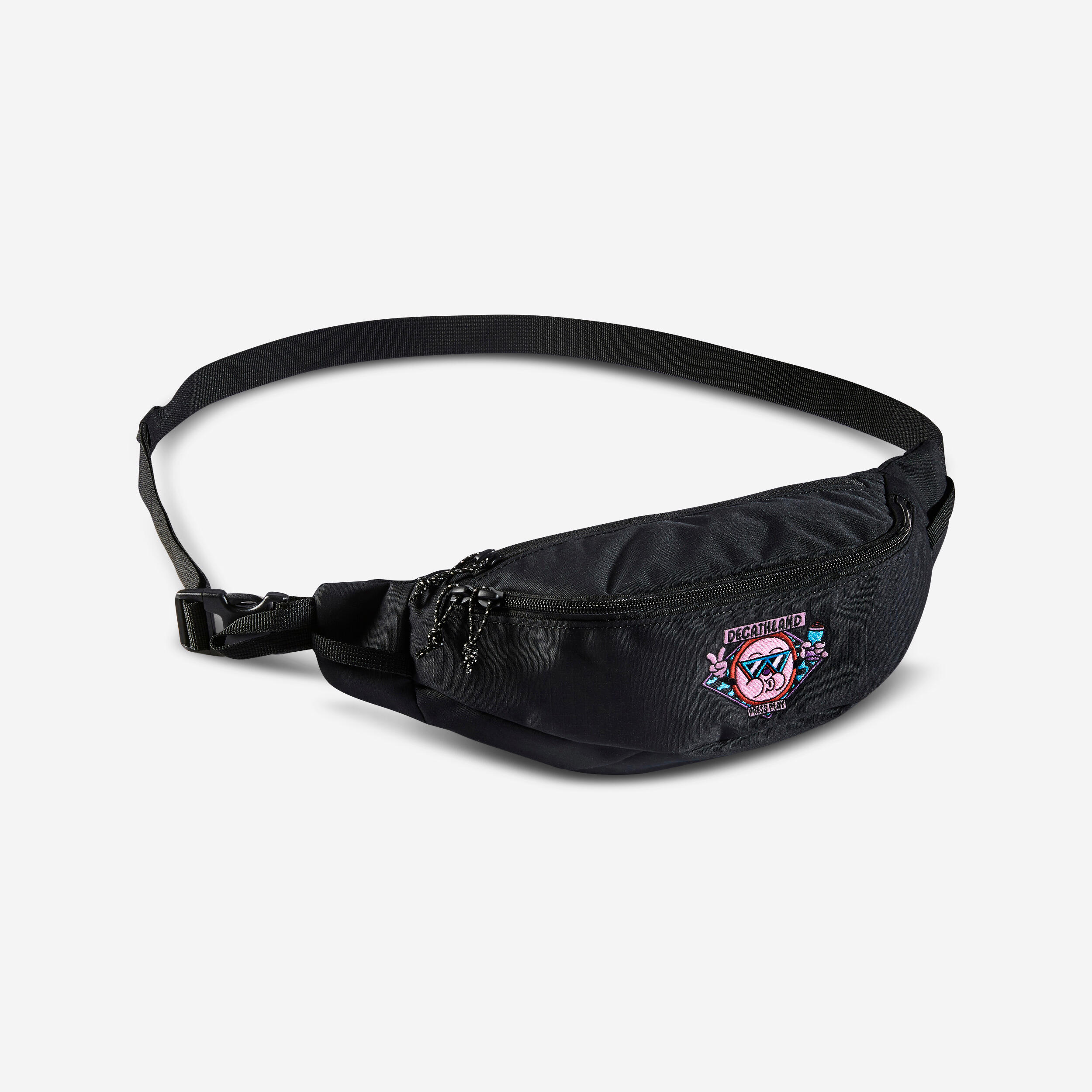 Decathlon - Sac Banane Brodé Decathlon X Yeye Weller, Noir - Sac De Sport - Marche - Noir - 2l - Decathlon