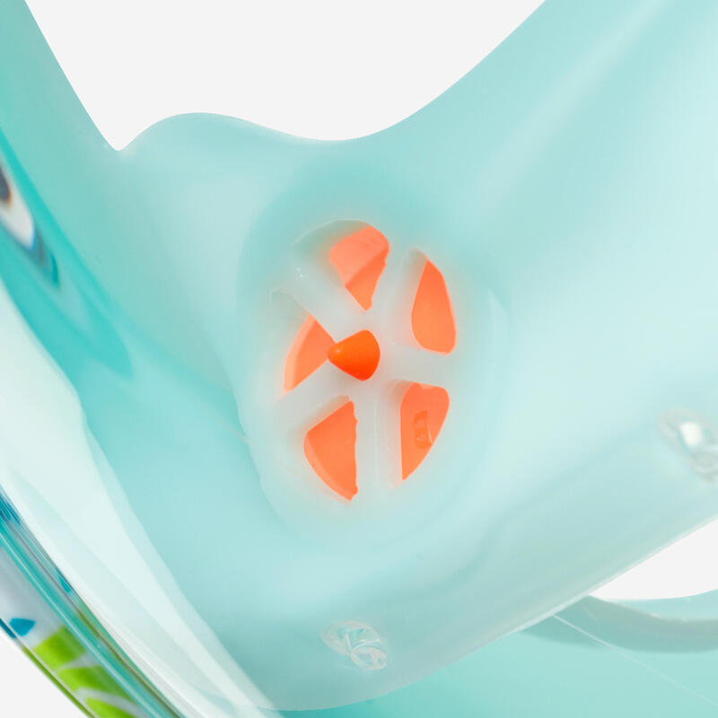 Maska do snorkelingu dla dzieci Subea Easybreath powierzchniowa JR XS Algae