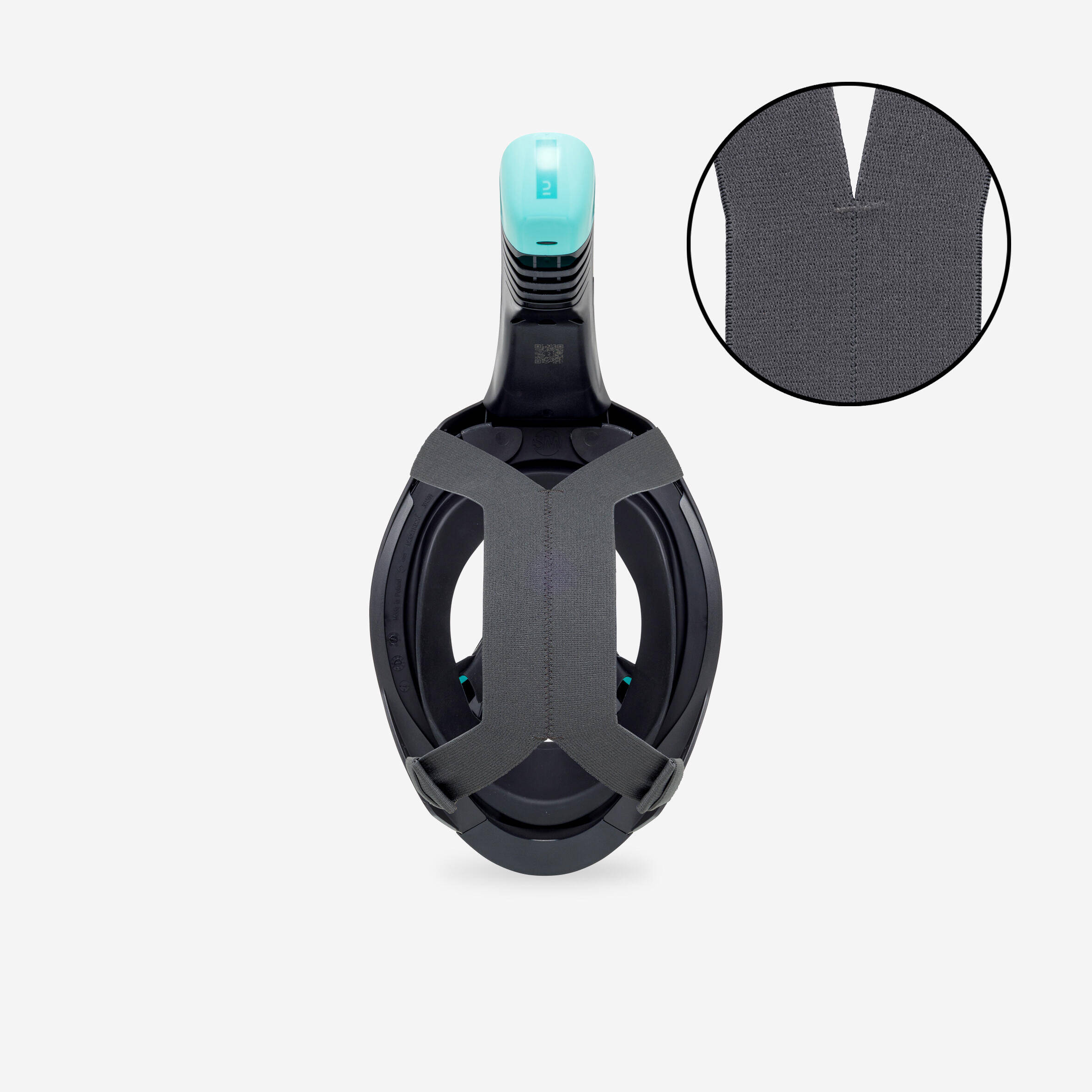 Underwater snorkelling mask Easybreath 900 black -  5