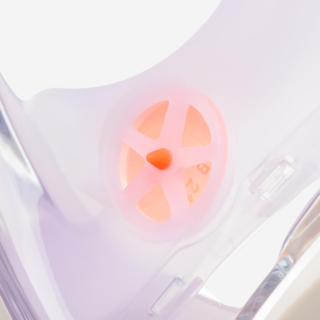 Παιδική μάσκα Easybreath Surface XS (6-10 ετών) - ΜΕ ΤΣΑΝΤΑ - Μπεζ/Πορτοκαλί