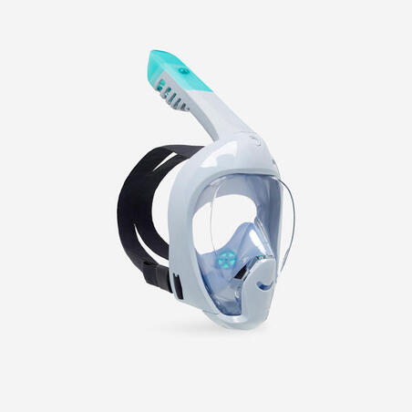 Маска Easybreath для снорклінгу для дітей 6-10 років з сумкою блакитна