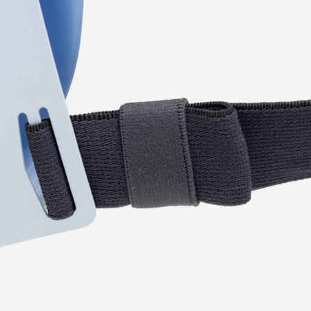 Маска Easybreath для снорклінгу для дітей 6-10 років з сумкою блакитна