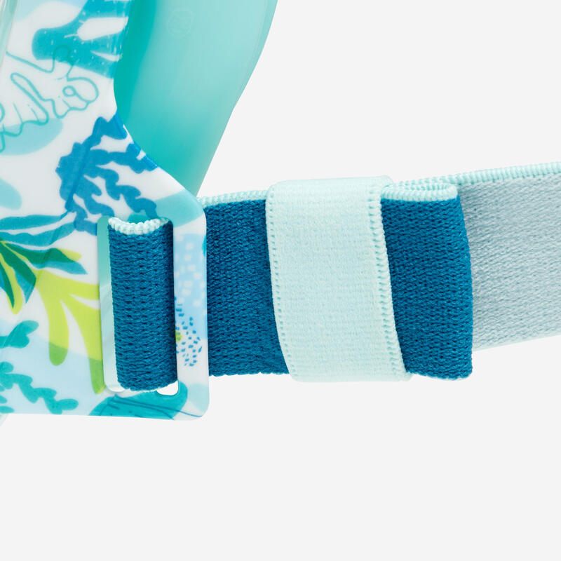 Maska do snorkelingu dla dzieci Subea Easybreath powierzchniowa JR XS Algae