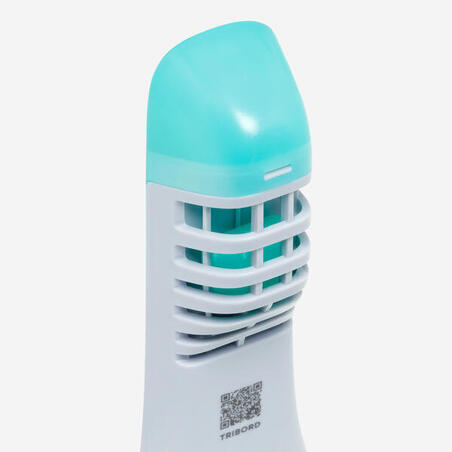 Маска Easybreath для снорклінгу для дітей 6-10 років з сумкою блакитна