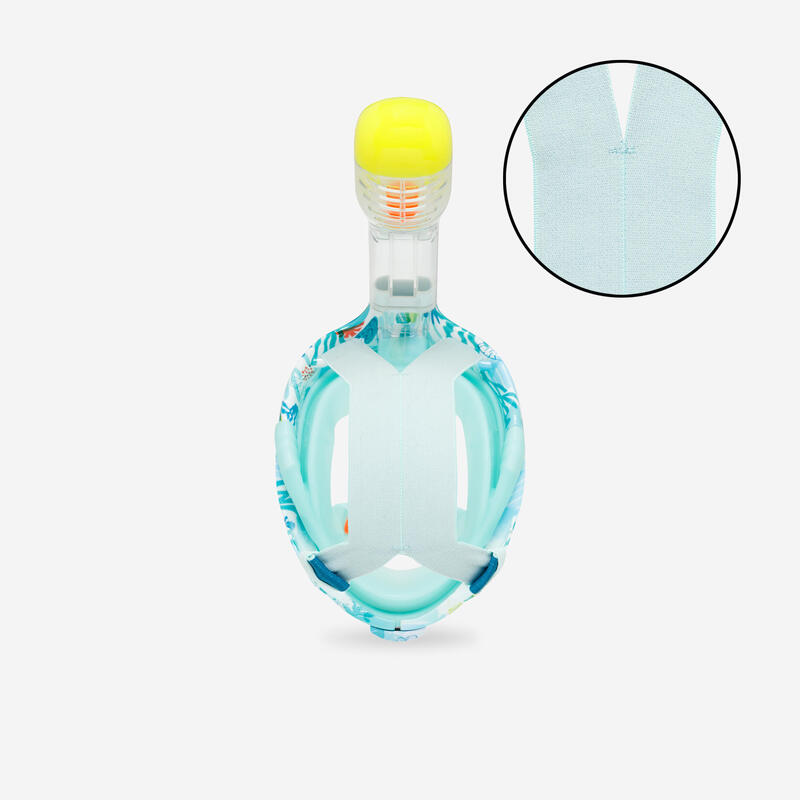 Maska do snorkelingu dla dzieci Subea Easybreath powierzchniowa JR XS Algae