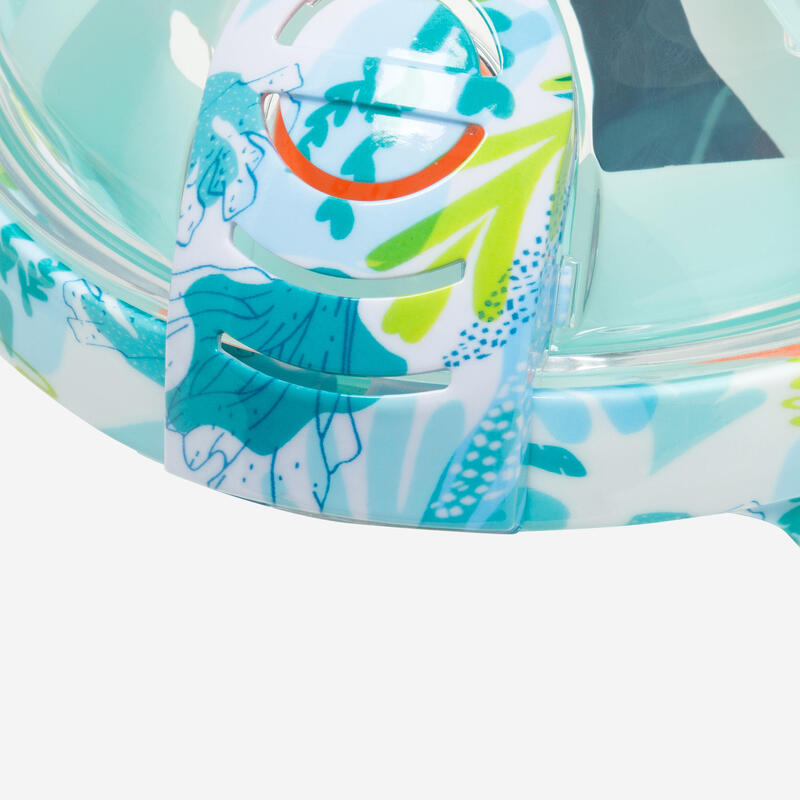 Maska do snorkelingu dla dzieci Subea Easybreath powierzchniowa JR XS Algae