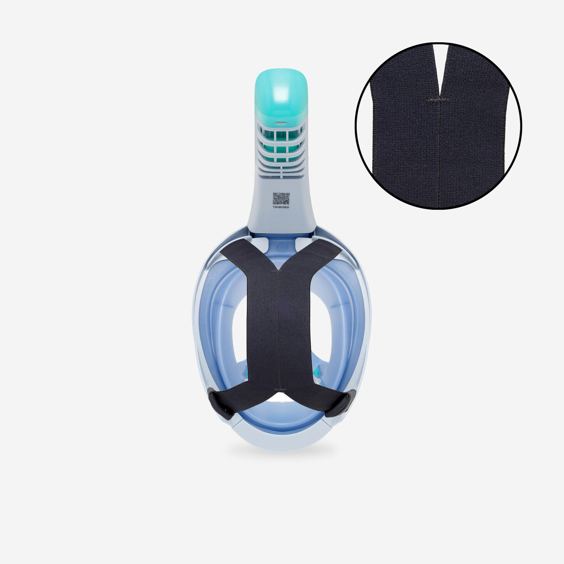 Kids’ Easybreath snorkelling surface mask XS (ages 6-10) BAG blue