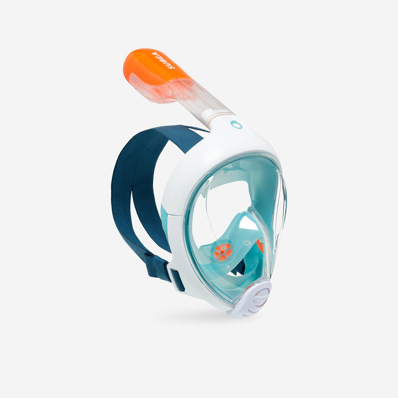 Maschera snorkeling bambino EASYBREATH XS azzurra 