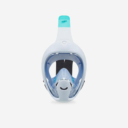 Маска Easybreath для снорклінгу для дітей 6-10 років з сумкою блакитна