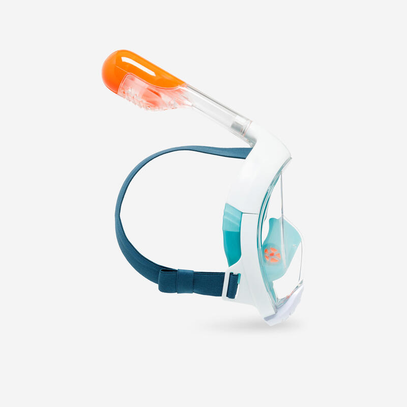 Maschera snorkeling bambino EASYBREATH XS azzurra 