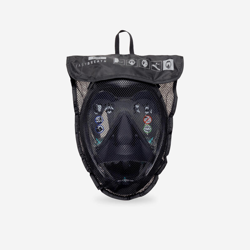 Masque snorkeling immersion Easybreath 900 > 10 ans - Noir 24