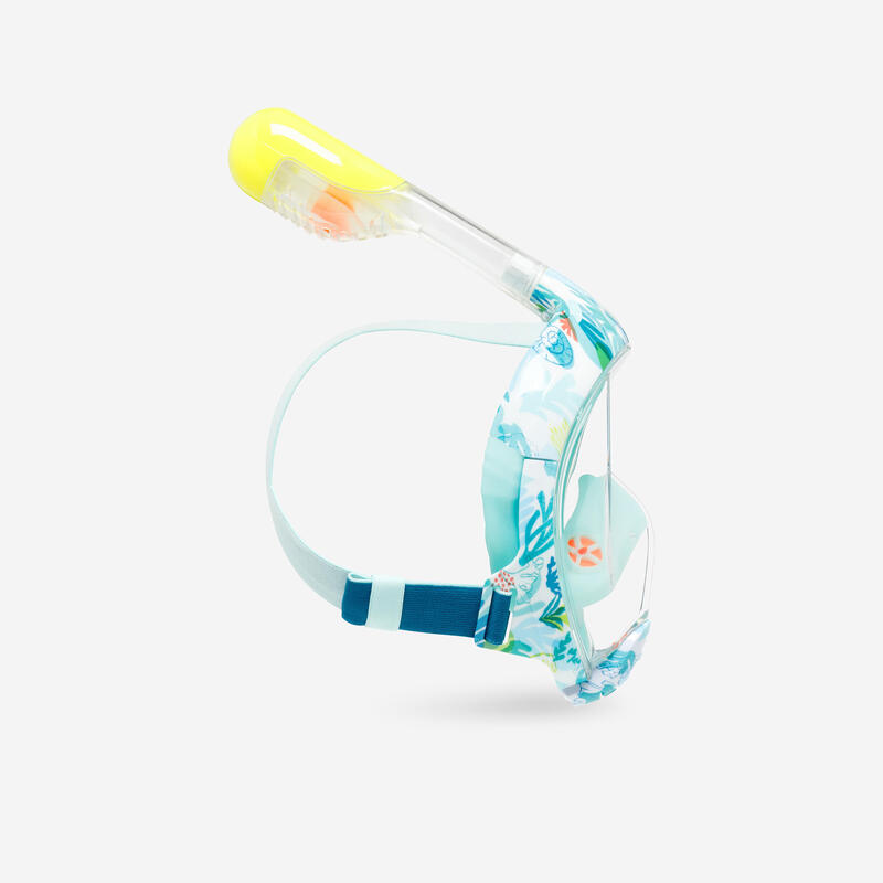 Maska do snorkelingu dla dzieci Subea Easybreath powierzchniowa JR XS Algae