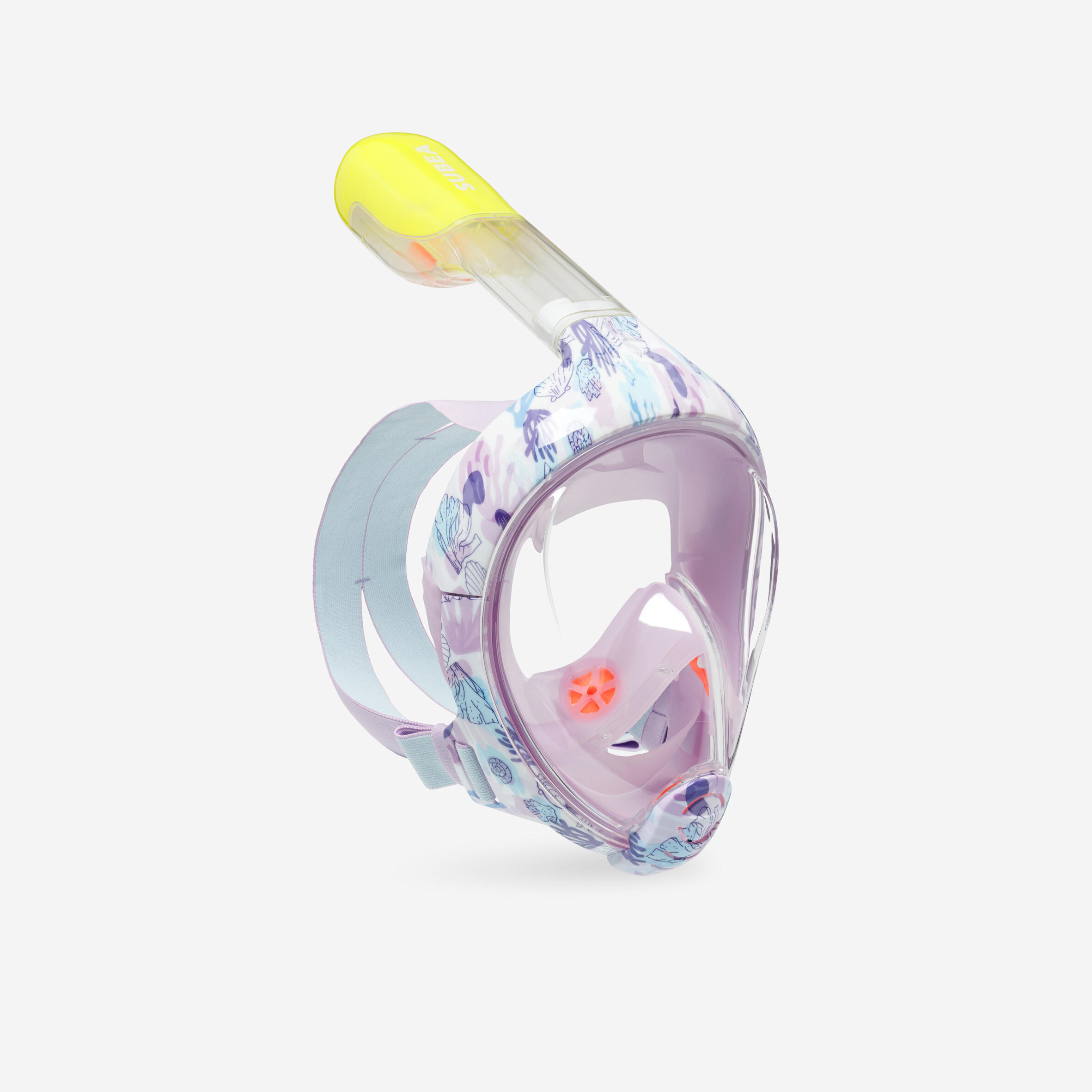 SUBEA Máscara Snorkel Niños Easybreath (6-10 Años | Talla XS) Sirenas