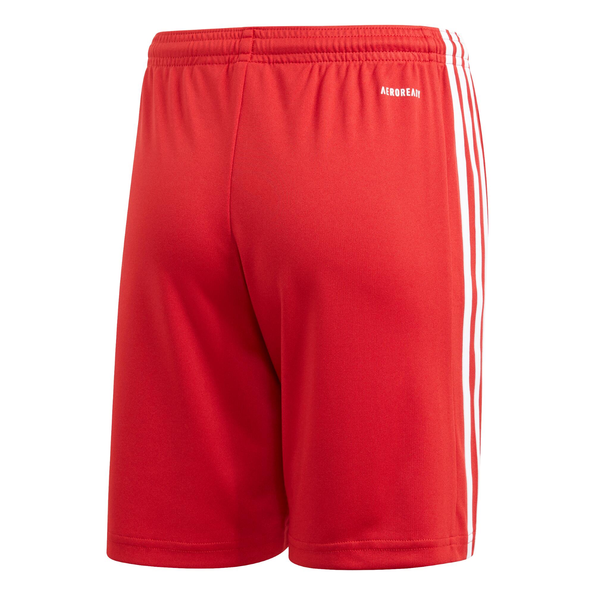 Pantaloncini calcio bambino ADIDAS SQUADRA rosso bianco ADIDAS Decathlon