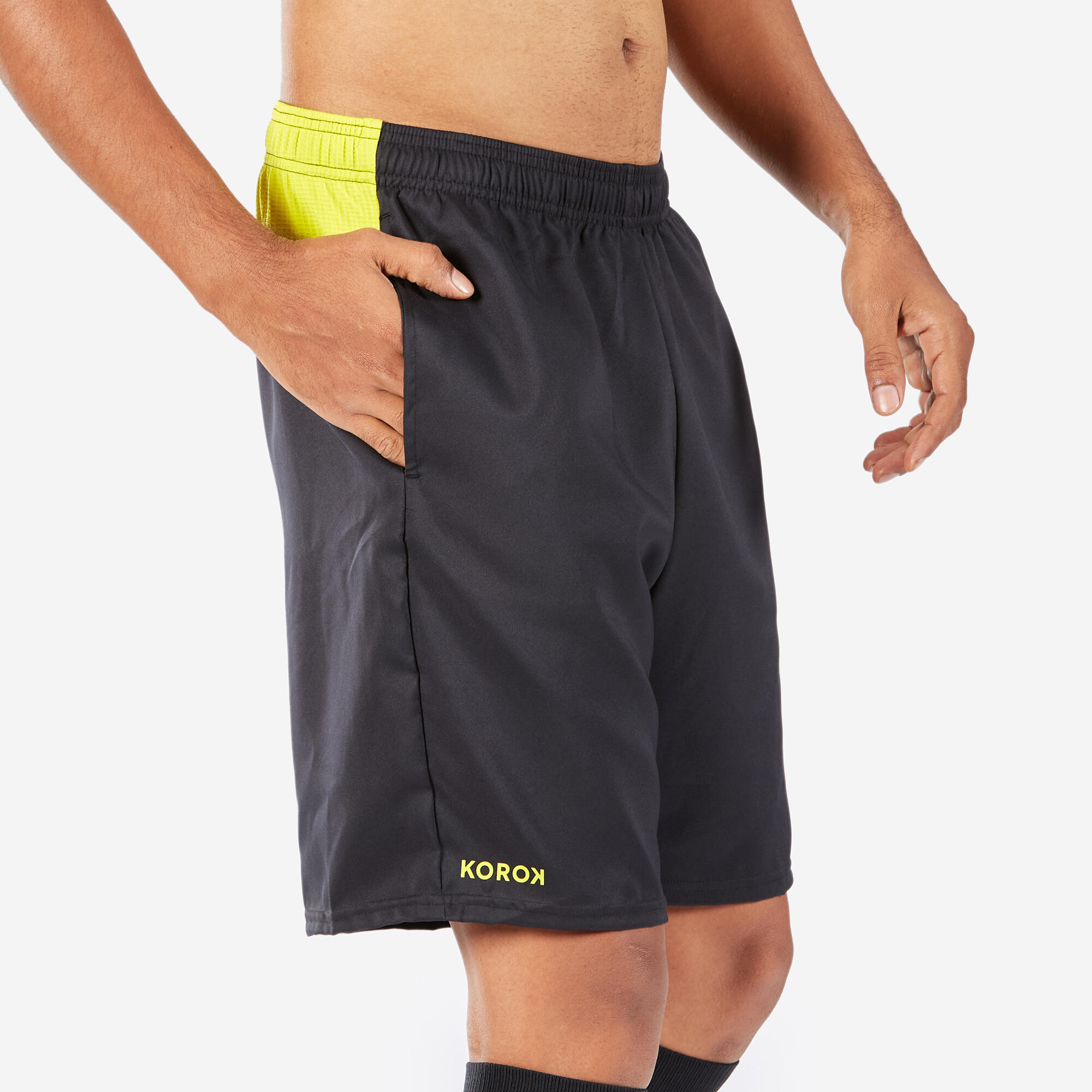 Men Hockey Shorts FH100 - Black