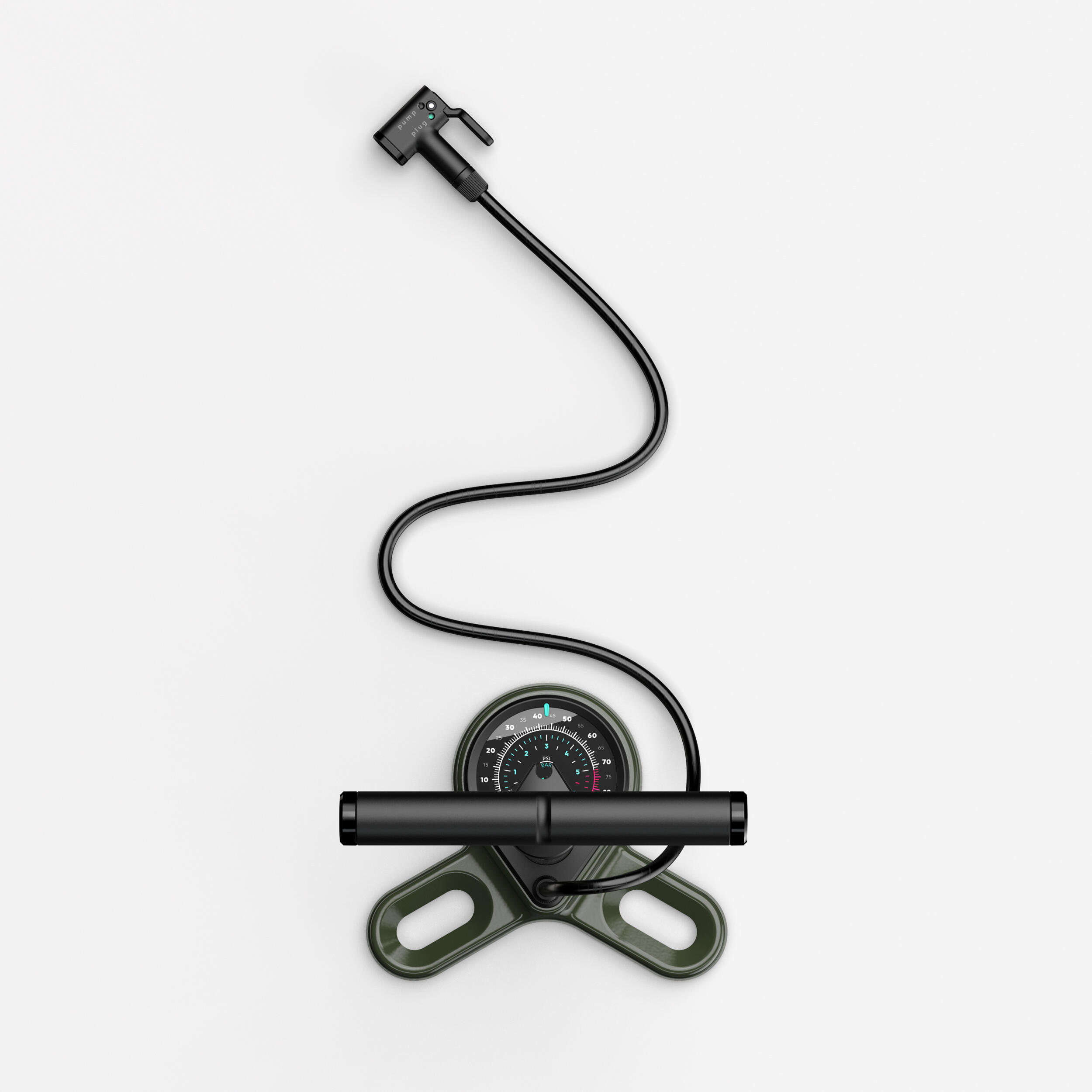 Mountain/Gravel Bike Floor Pump, 900 - DECATHLON