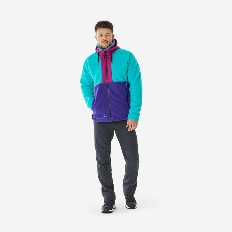 Pantalon Călduros Hidrofob Drumeție NH100 Gri Bărbați