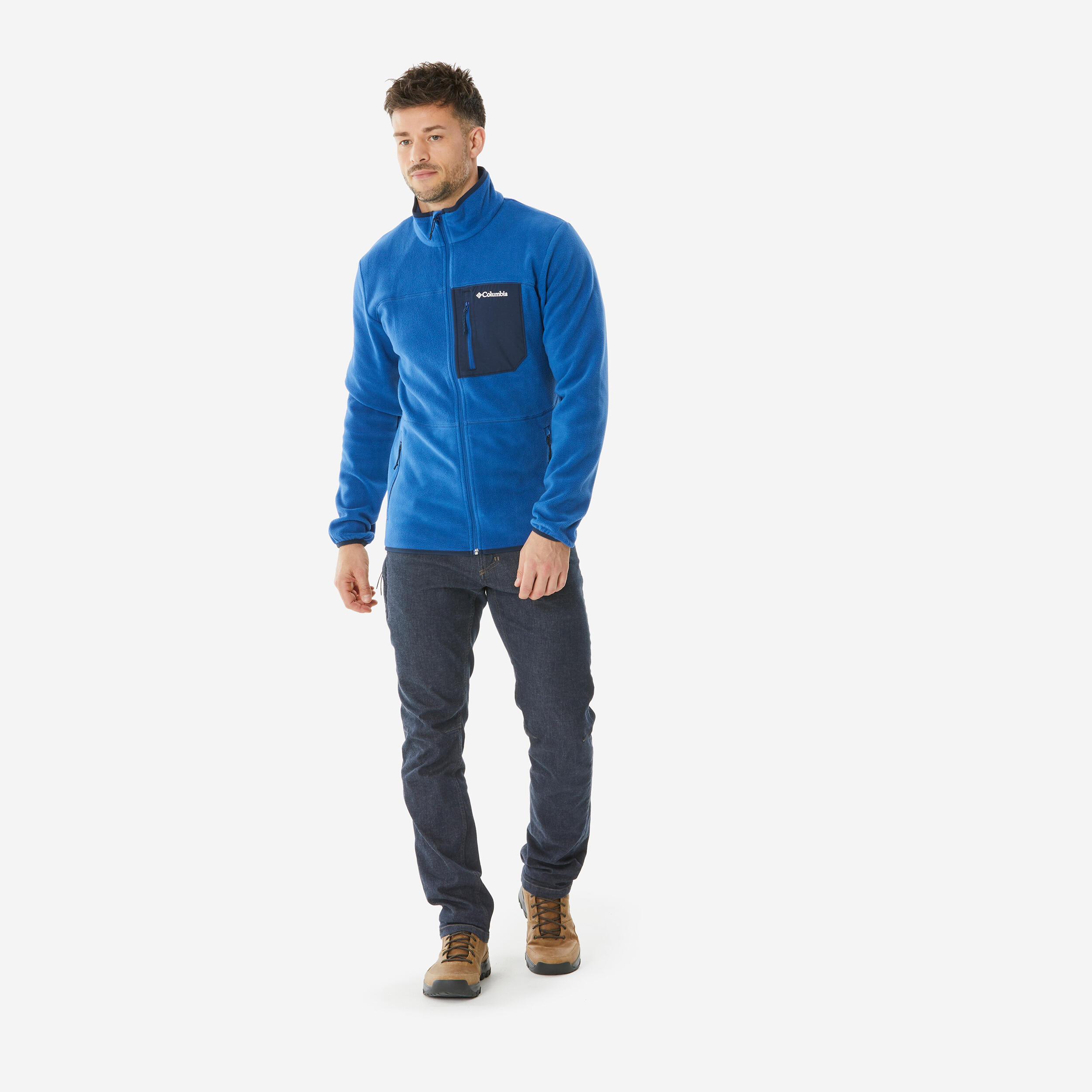 Men’s Columbia Riverplace Hiking Fleece Jacket - Blue 3/5