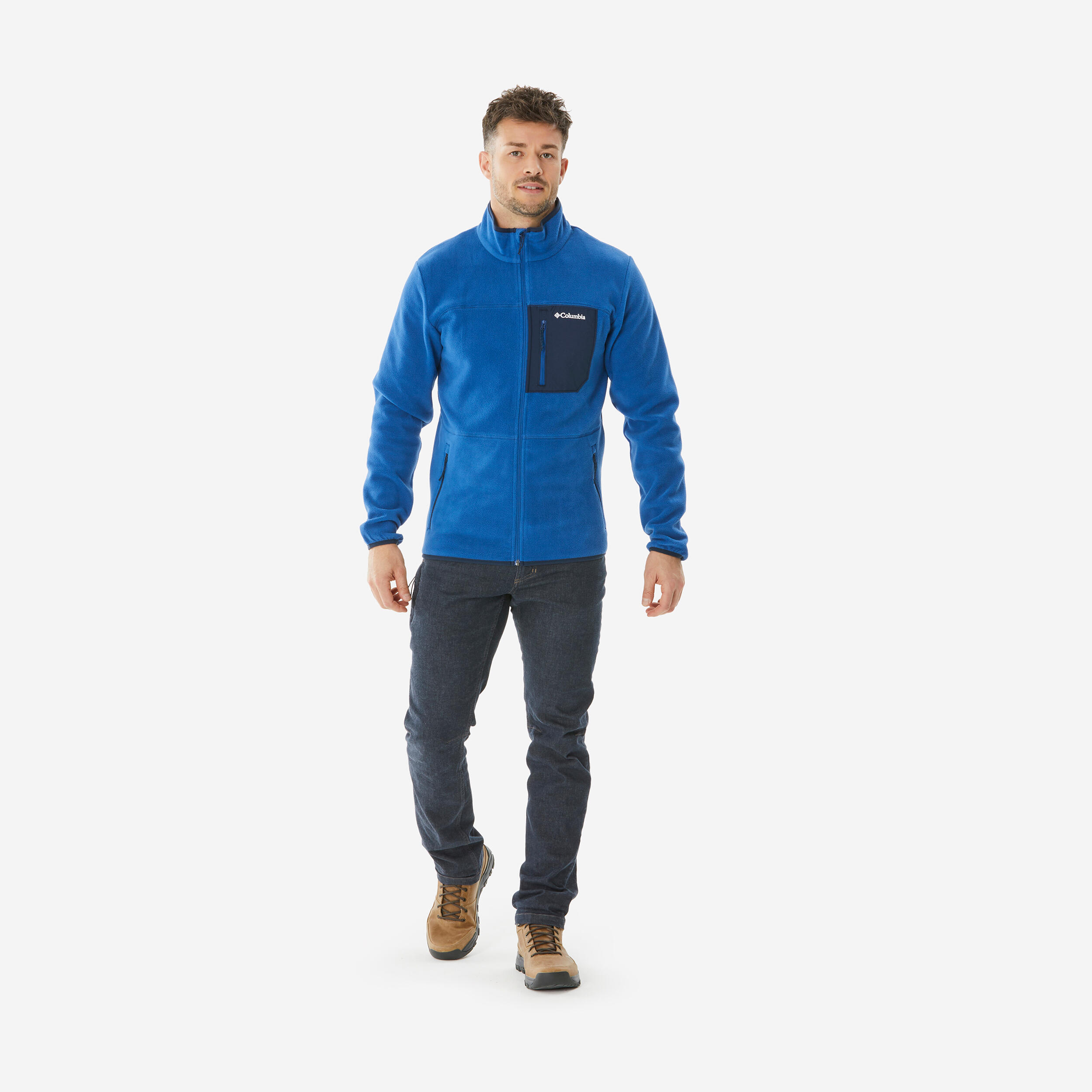 Men s Columbia Riverplace Hiking Fleece Jacket Blue