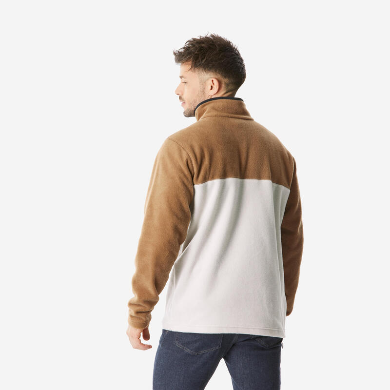 Polaire de randonnée montagne homme, MH500 Light full zip noir QUECHUA