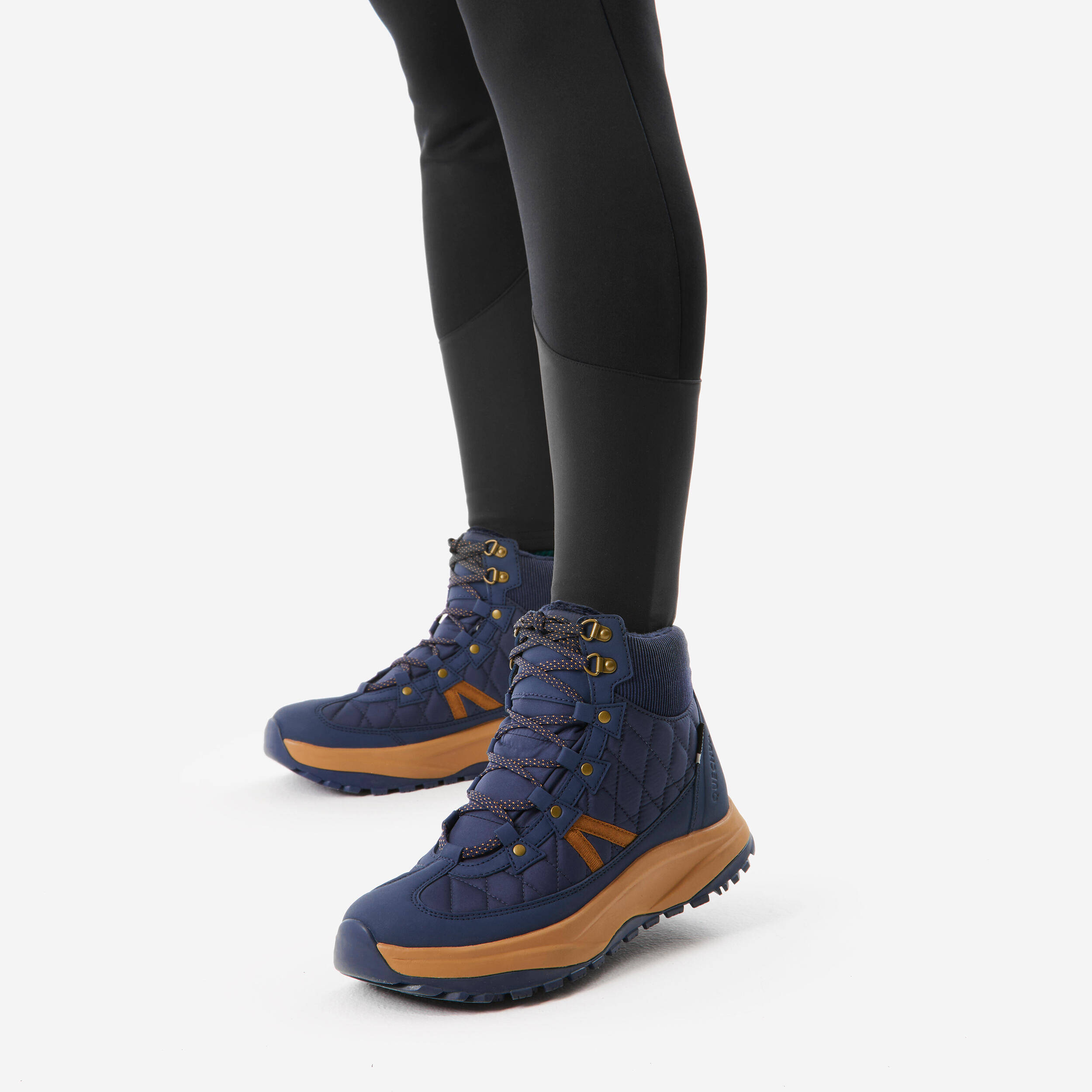Women's Warm Water-repellent Hiking Leggings SH500  -  4