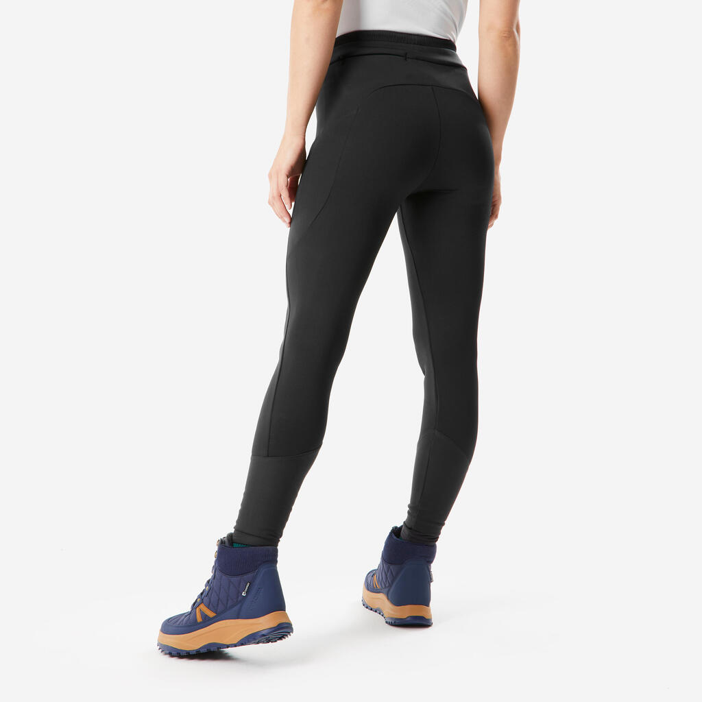 Legging chaud déperlant de randonnée - SH500 - femme