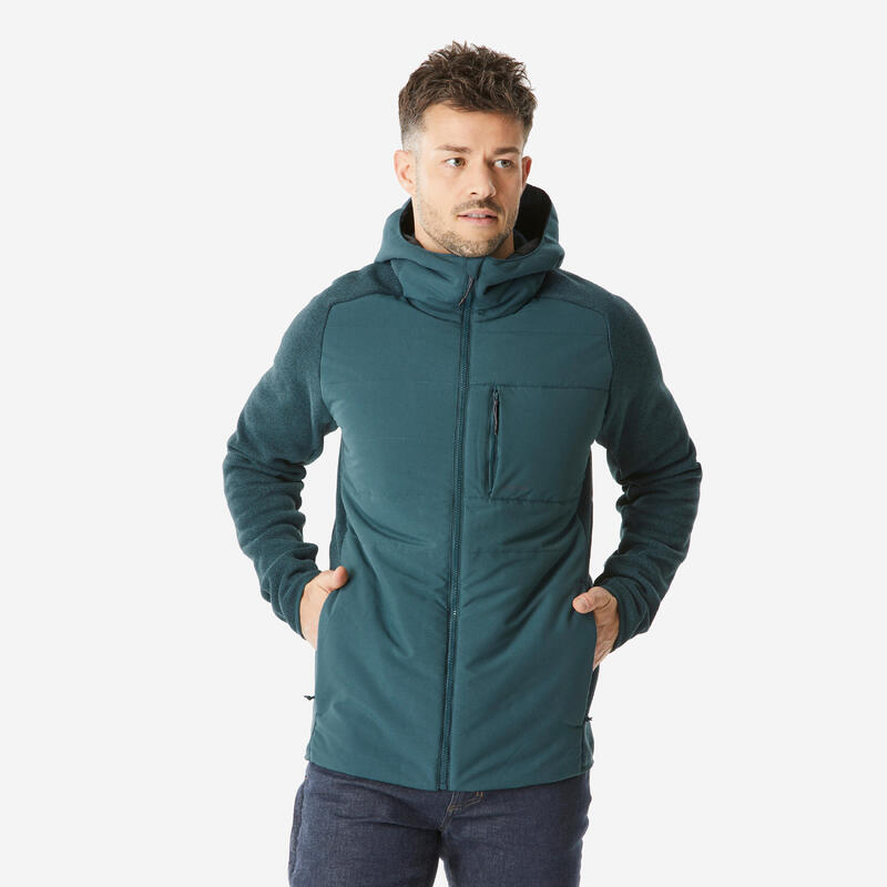 Bluza turystyczna męska z kapturem Quechua NH500 Hybride 