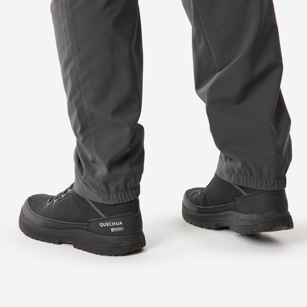 Pantalone za planinarenje NH100 vodoodbojne do -10 °C muške - sive