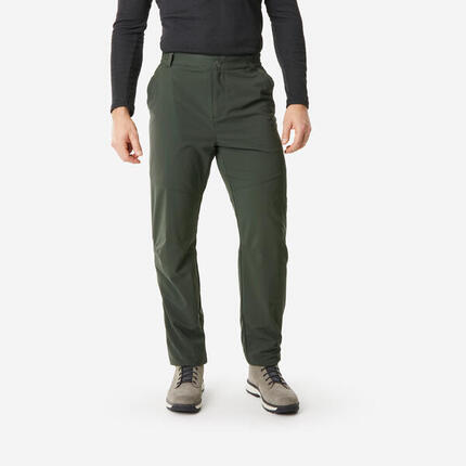 Pantalon de randonnée chaud déperlant homme, NH100 kaki