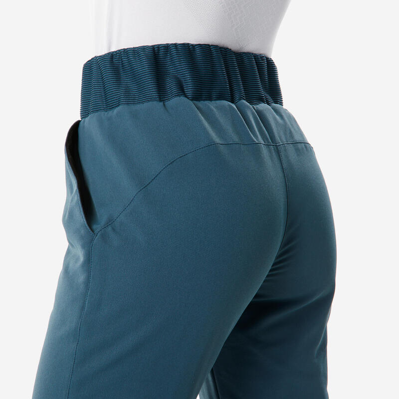 Pantaloni caldi trekking donna SH500 turchesi