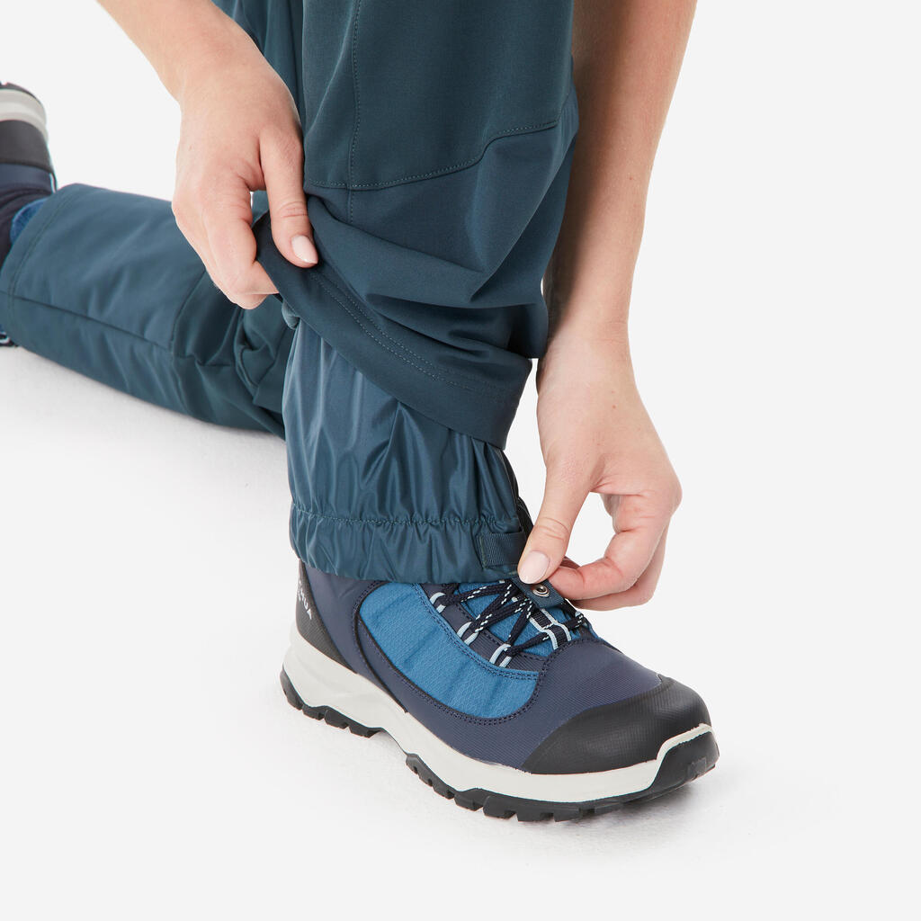 Pantalone za planinarenje SH500 vodoodbojne tople prozračne ženske