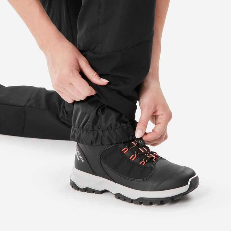 Kadın Sıcak Tutan Outdoor Pantolon - Siyah - SH500 Ventil