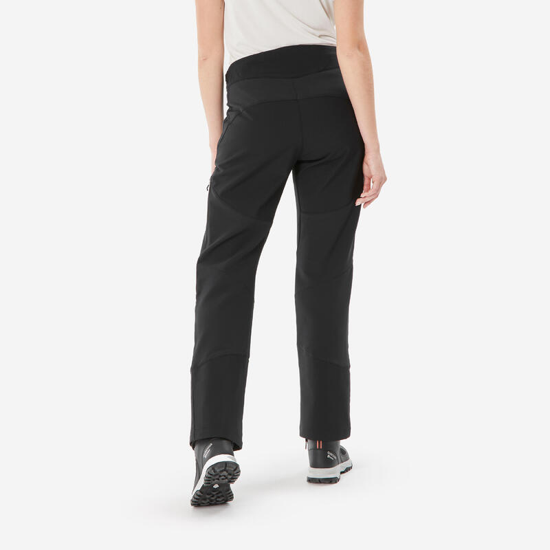Kadın Sıcak Tutan Outdoor Pantolon - Siyah - SH500 Ventil