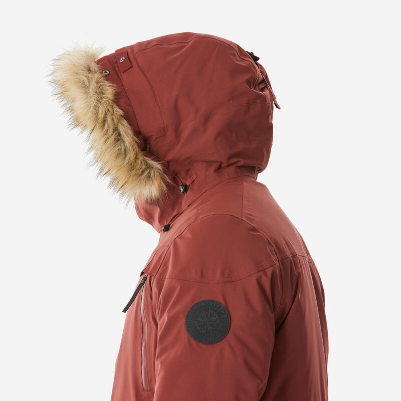 Parka trekking uomo SH900 bordeaux | -20°C