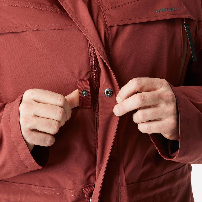 Parka trekking uomo SH900 bordeaux | -20°C