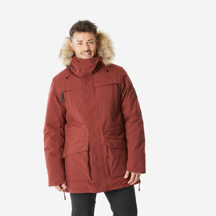 Parka de randonnée -20°C imperméable homme, NH900 bleu