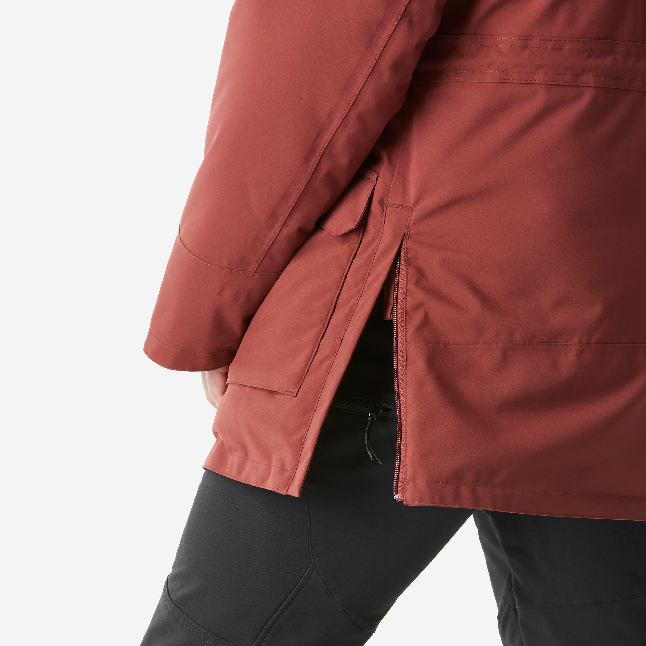 Parka de randonnée -20°C imperméable homme, NH900 marron 10/10